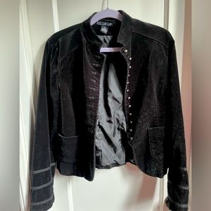 Black Velvet Goth Band Jacket